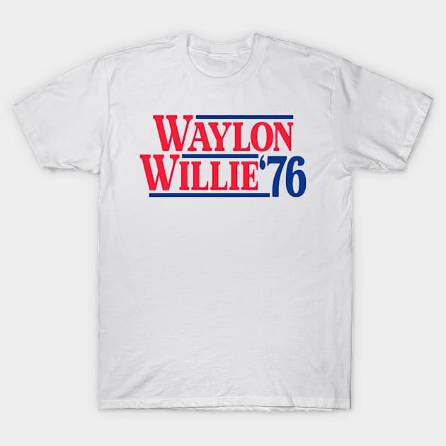 Waylon and Willie '76 T-Shirt by sydinand naive